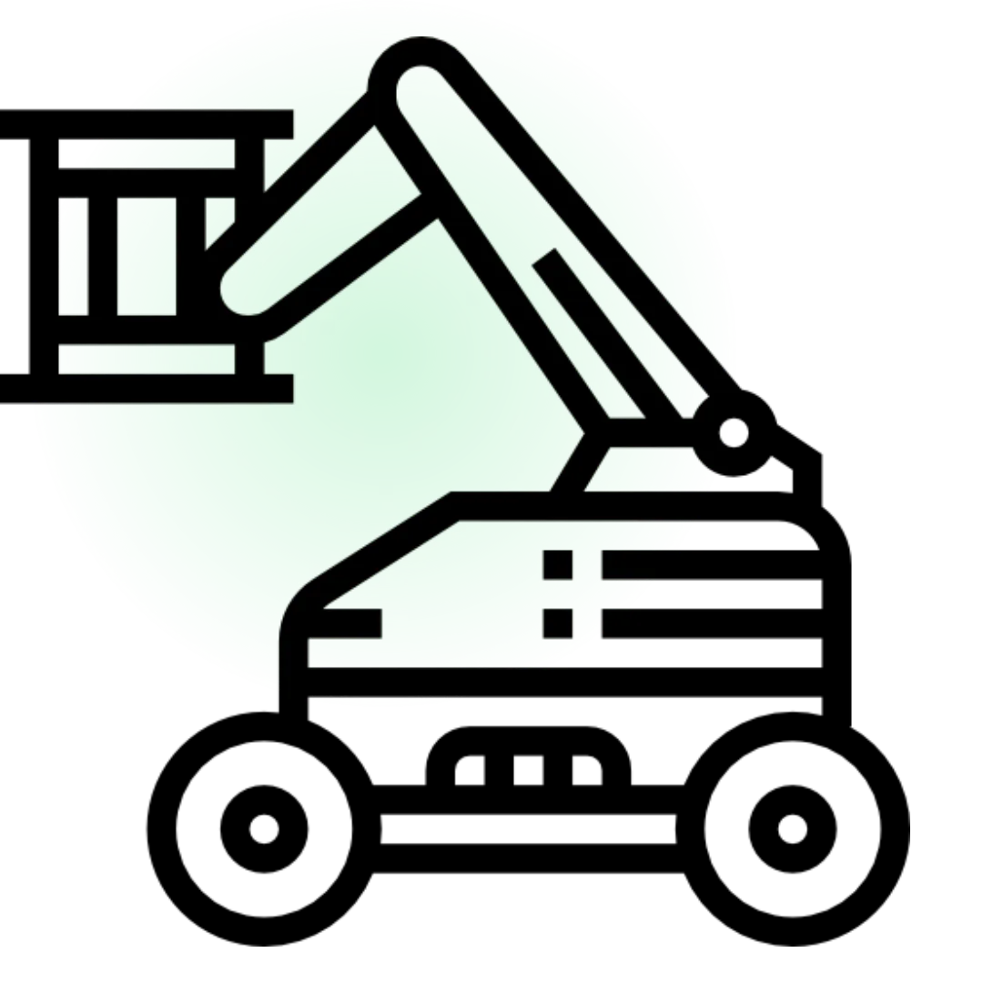 Professional tree care equipment and bucket trucks