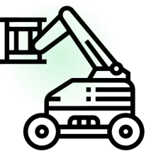 Professional tree care equipment and bucket trucks